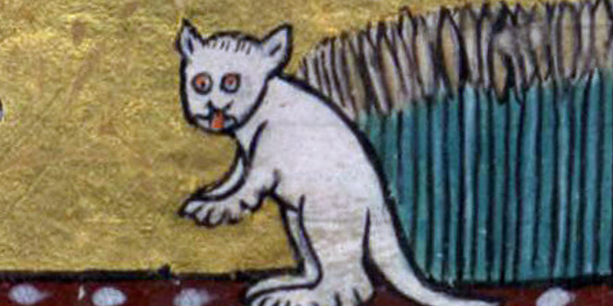 35 Hilariously Ugly Cats From Medieval Paintings You're Pawsome